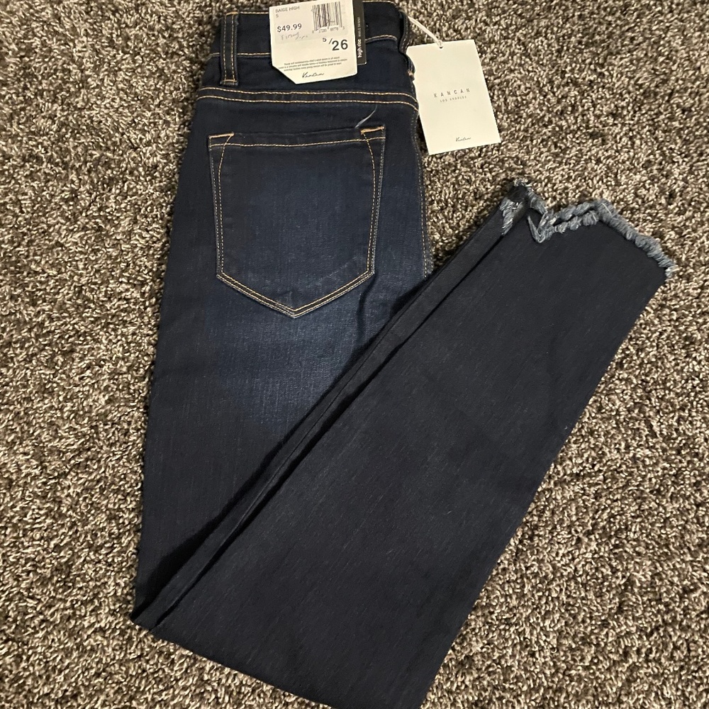 KanCan high rise ankle skinny jeans